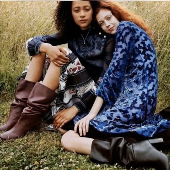 Tory Burch Red Over the Knee Boots with Block Heel - Picture 5 of 8